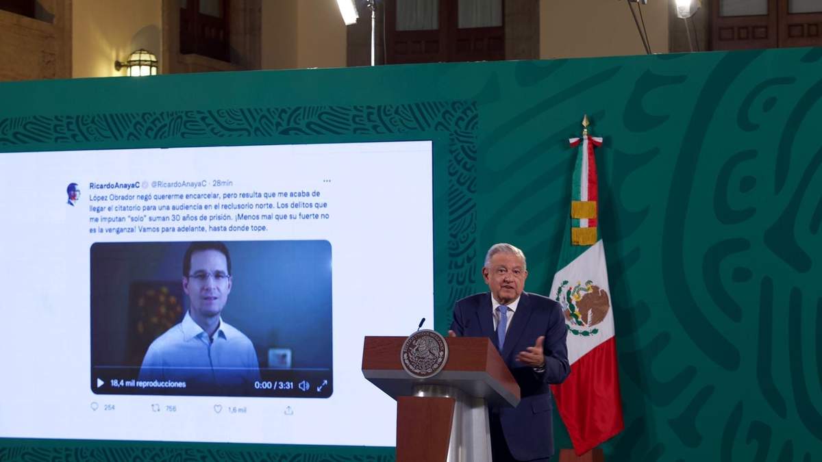 AMLO negó las acusaciones de persecución de Ricardo Anaya