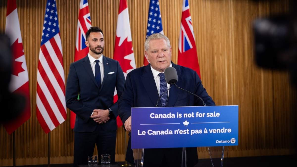 El primer ministro de Ontario, Canadá