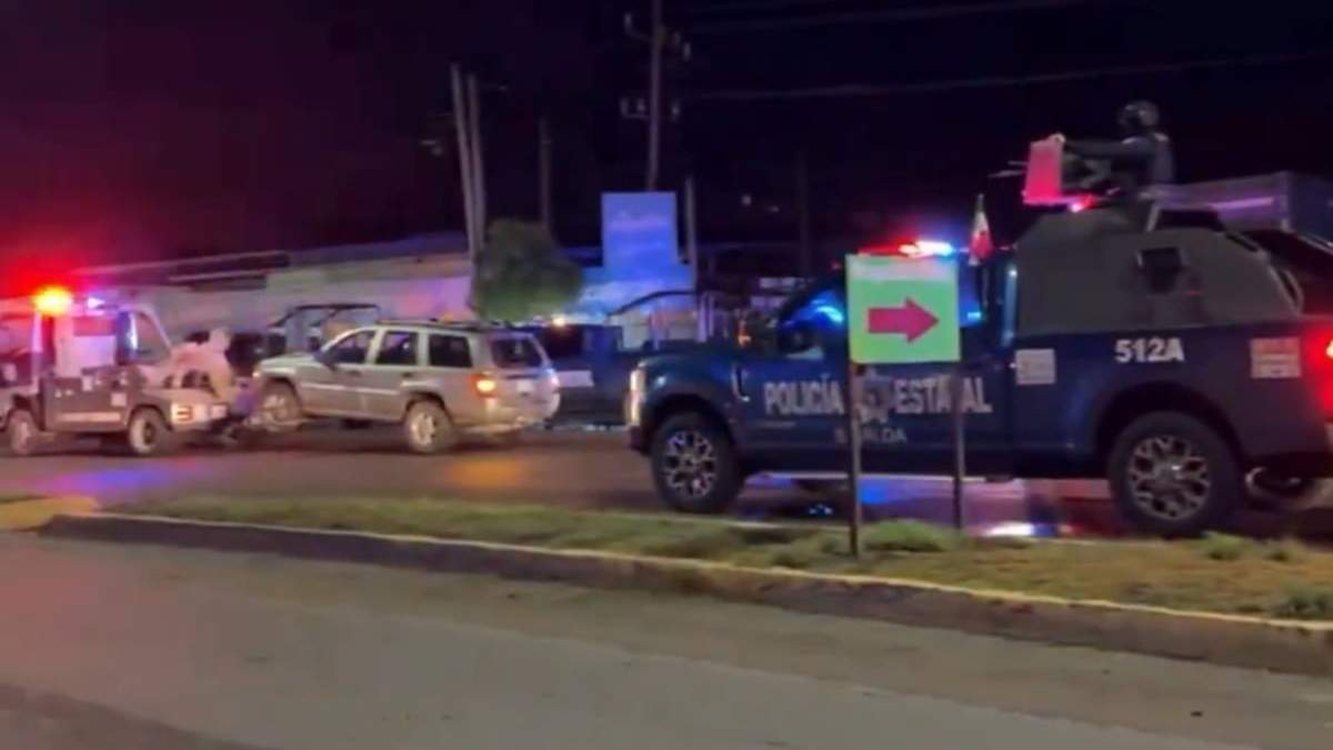 El sitio del ataque en Culiacán