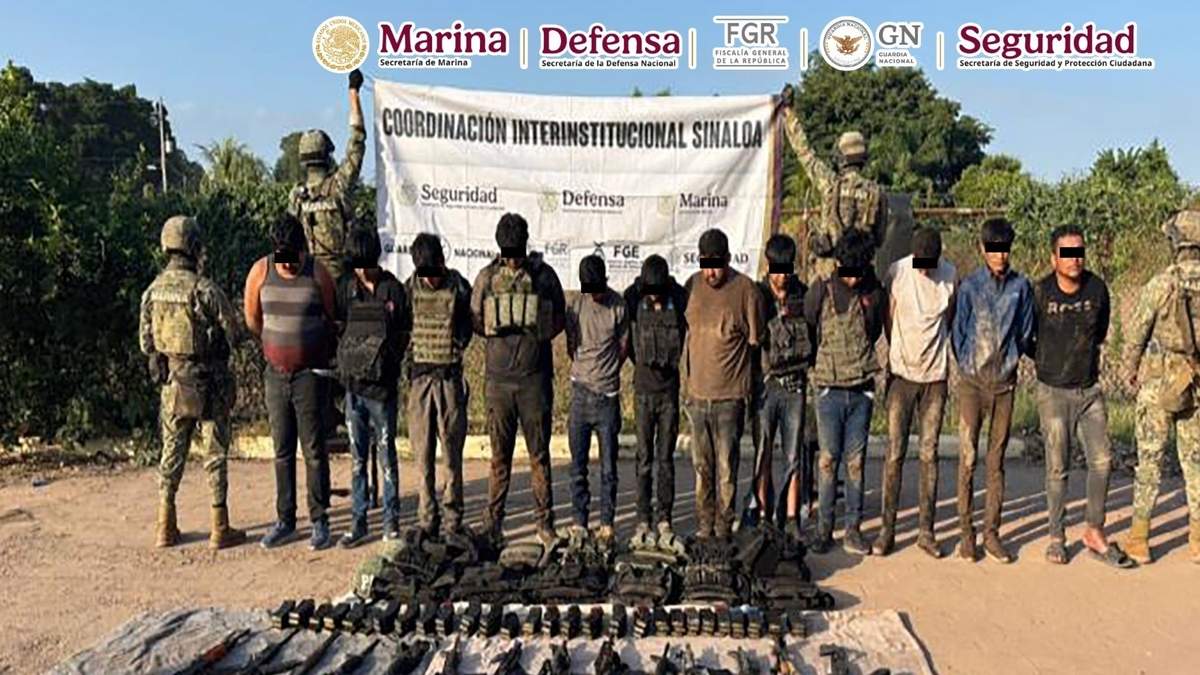 Los detenidos tras el enfrentamiento