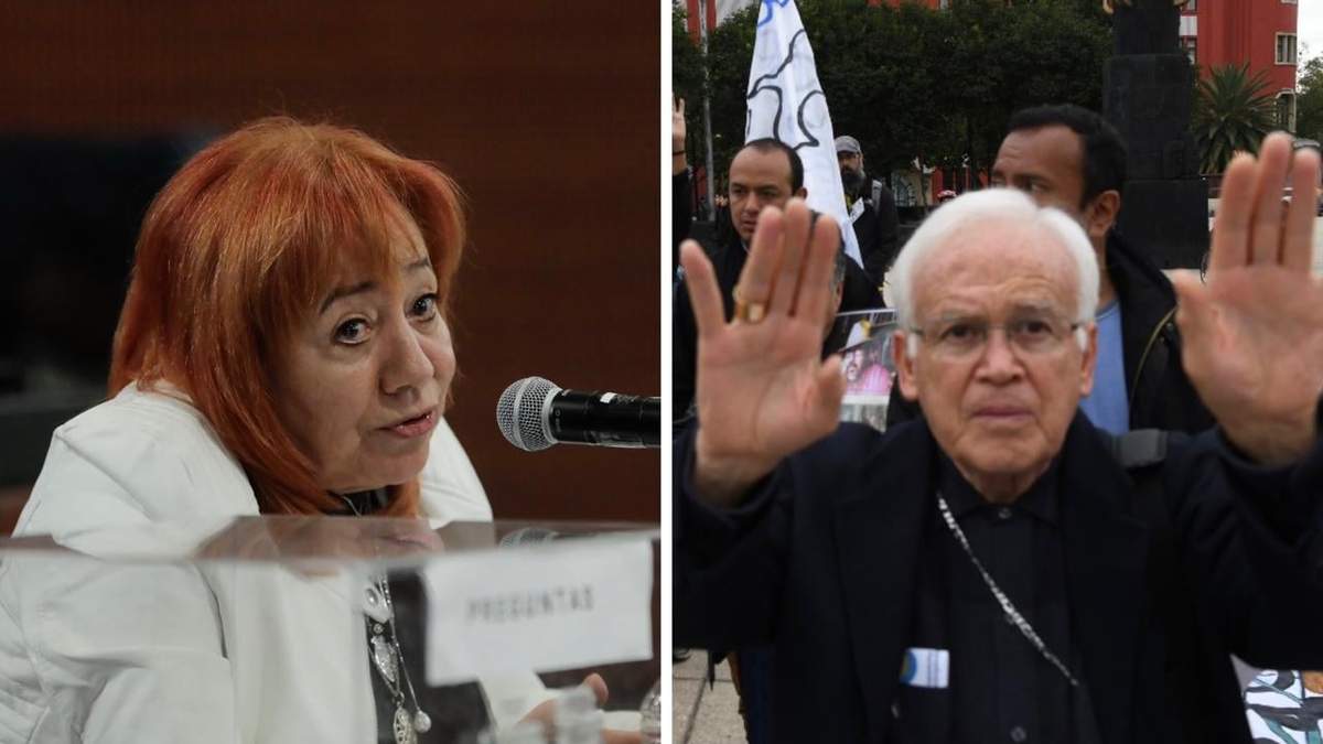 Rosario Piedra Ibarra y el obispo Raúl Vera