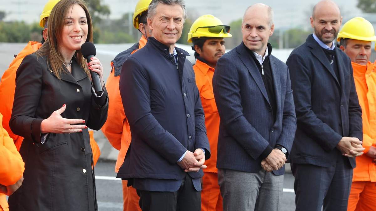 Vidal, Macri, Rodríguez Larreta y Dietrich. Fuente: (Twitter)
