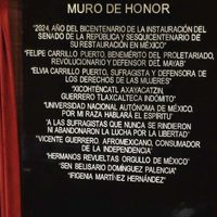 Senado devela el nombre de Ifigenia Martínez en el Muro de Honor
