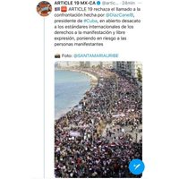 Artículo 19 se disculpa por foto de manifestación en El Cairo que atribuyó a Cuba