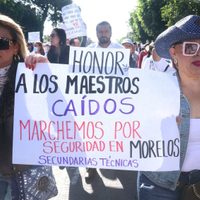 Marcha magisterial por la paz se le sale de control al gobierno de Morelos