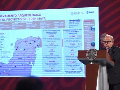Ajustan trabajos en Tramo 5 del Tren Maya por hallazgo de sitio arqueológico "impresionante": INAH