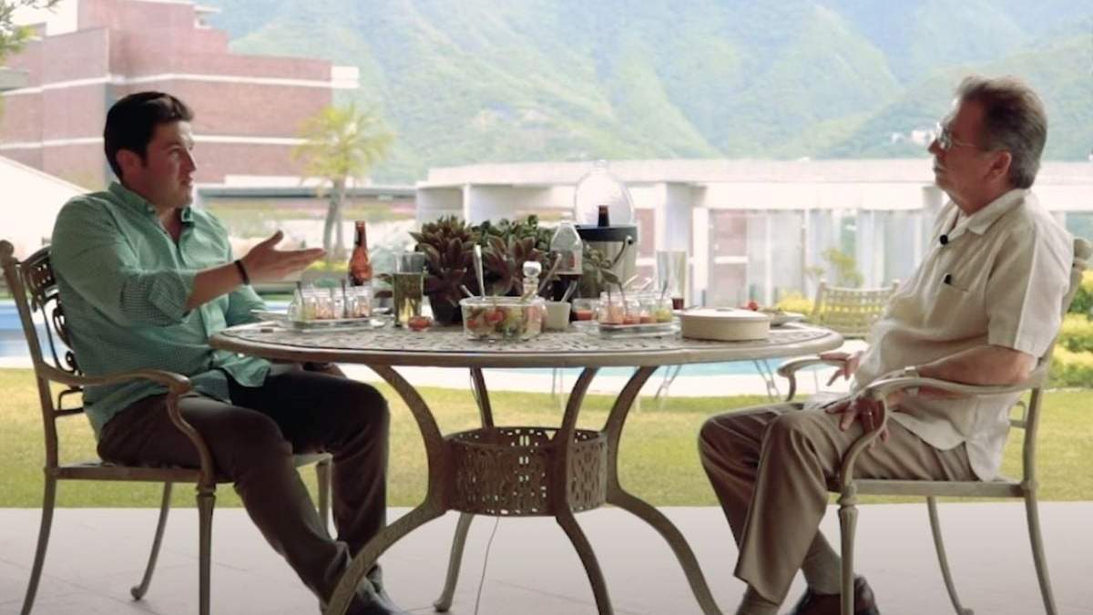 Samuel García con su padre