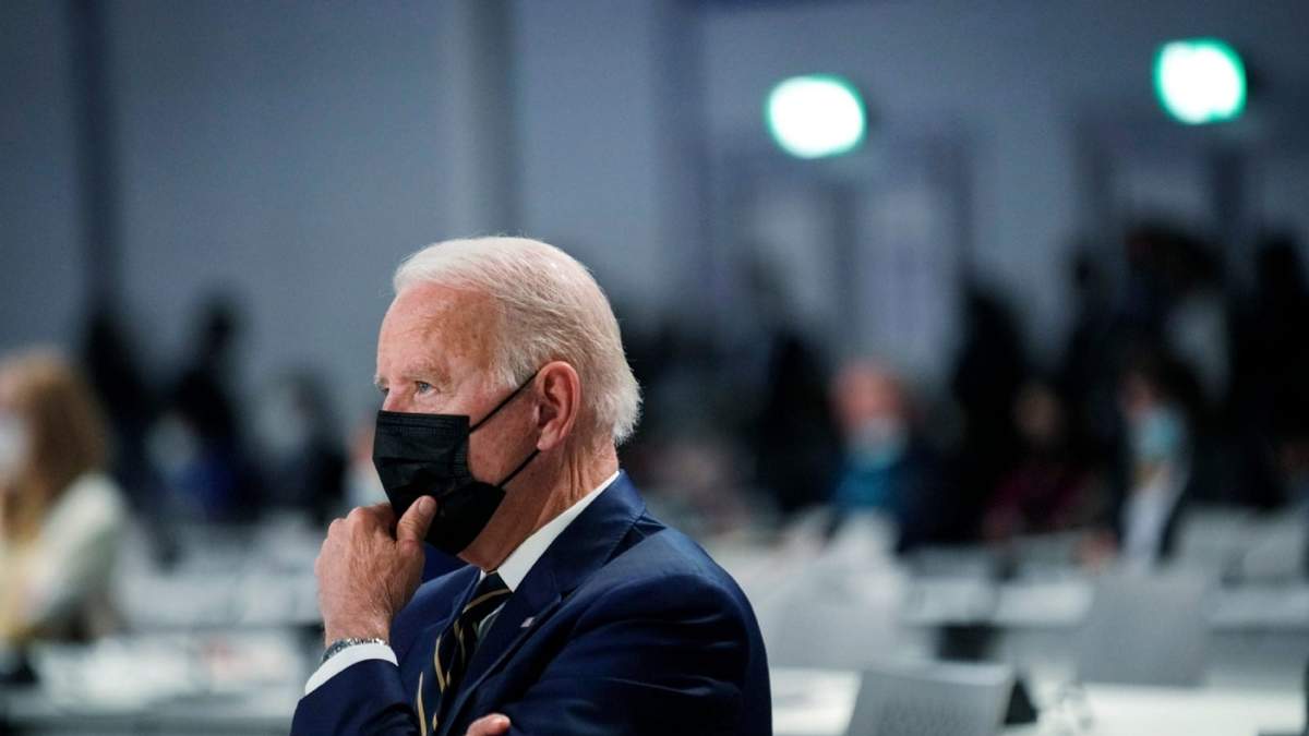 El presidente de Estados Unidos, Joe Biden, en la COP26. Fuente: (Twitter)