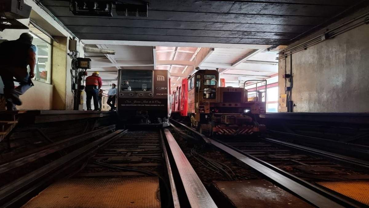 Trabajos de reparación en la Línea 1 del Metro de la Ciudad de México