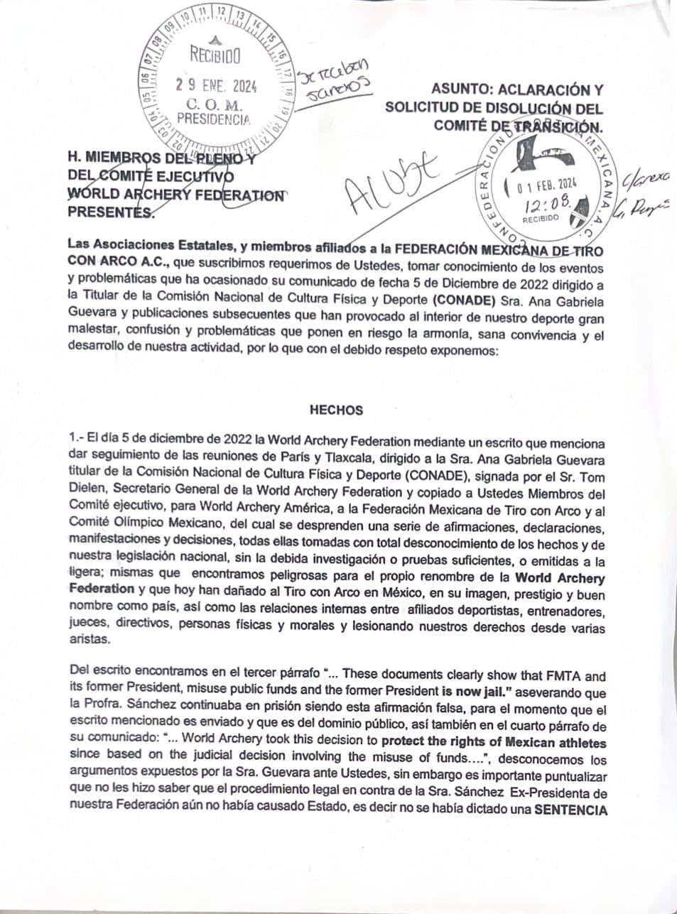 1 miembros arquería