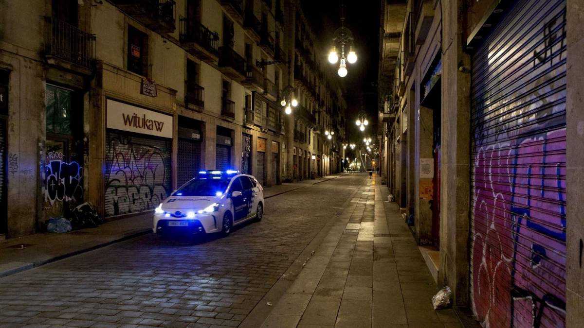 Toque de queda en Cataluña. Fuente: (Twitter)
