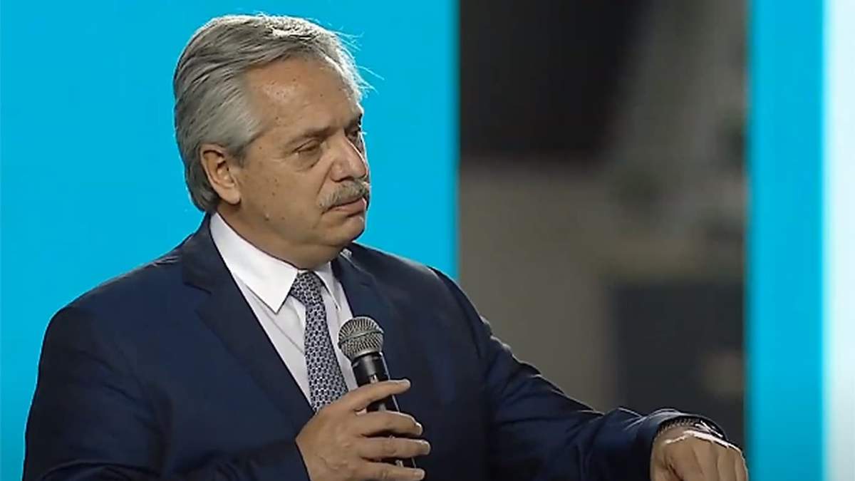 El presidente Alberto Fernández. Fuente: (Twitter)