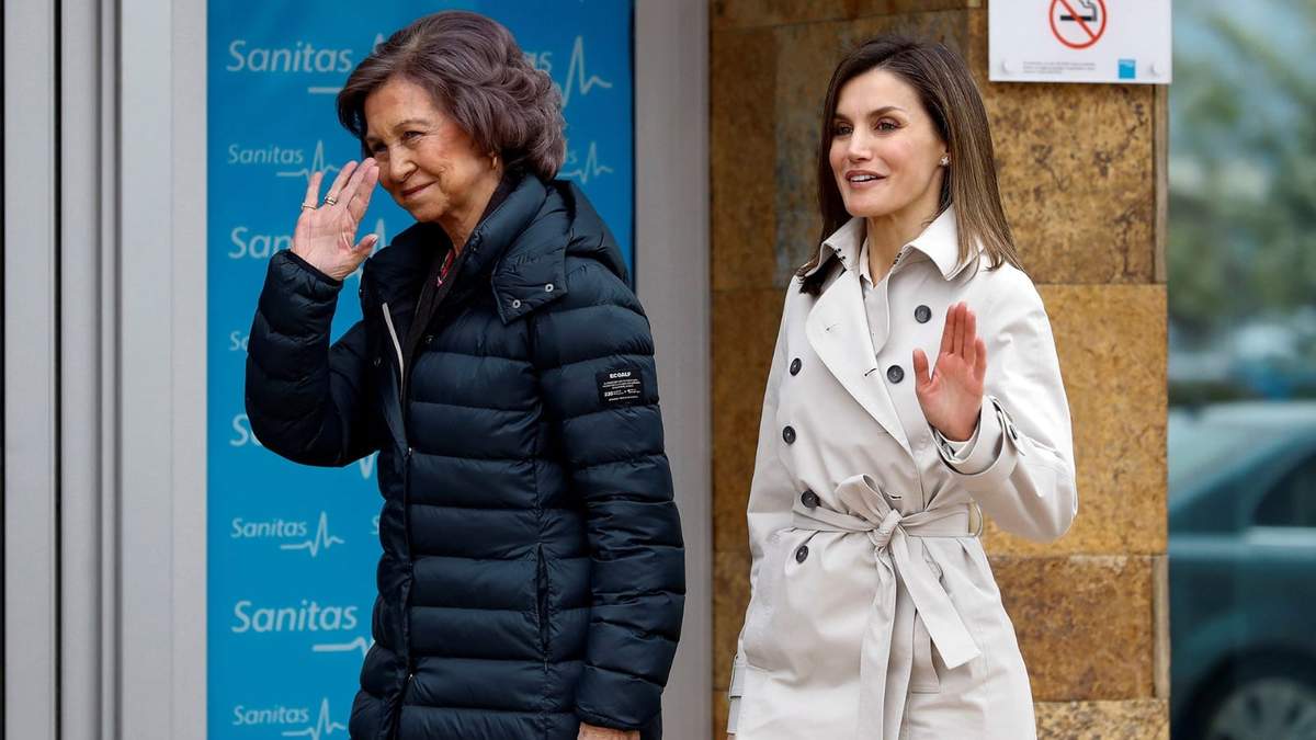 Doña Sofía y la reina Letizia. Fuente: (Twitter)