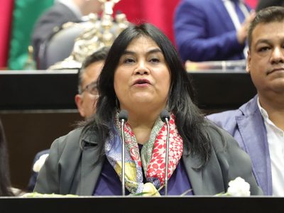Diputada morenista interpreta canción de Mercedes Sosa por las víctimas en Gaza (Video)