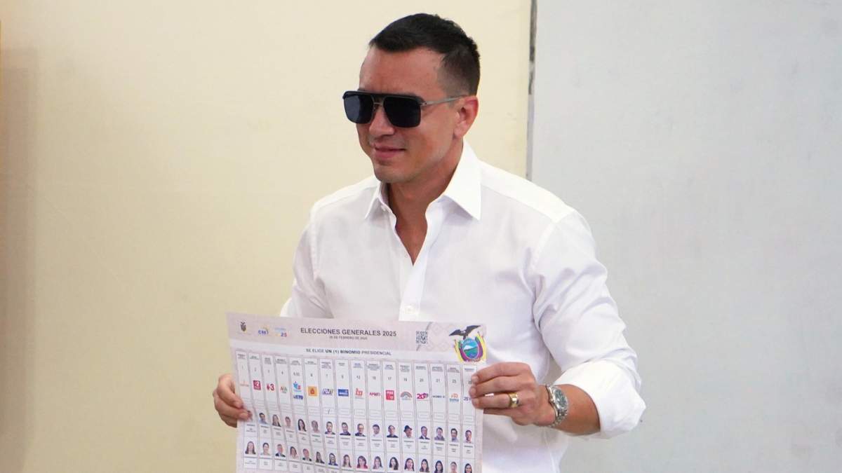 Daniel Noboa, presidente y candidato a la reelección