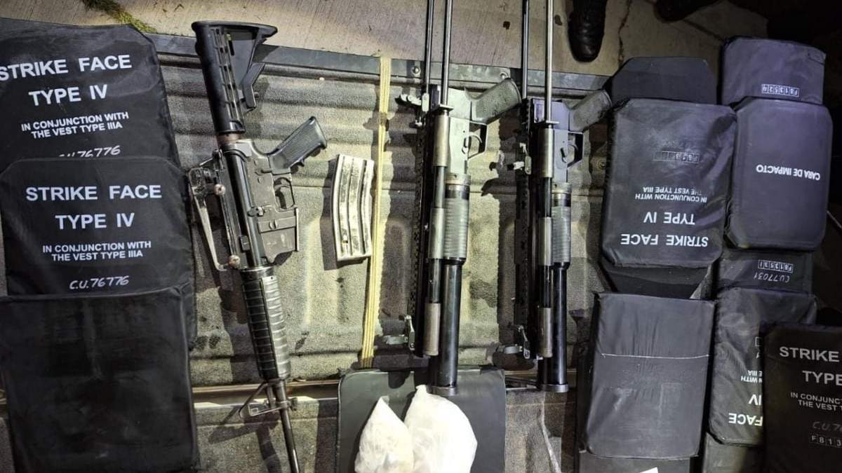 Armas decomisadas en Chilpancingo