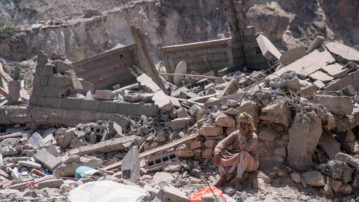 Daños causados por el terremoto en la ciudad de Imi N'tala