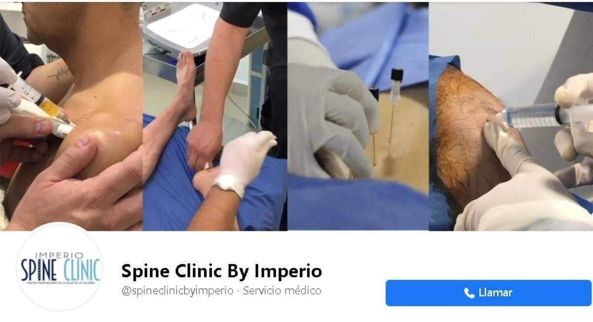 Anuncio de la clínica Spine Clinic By Imperio