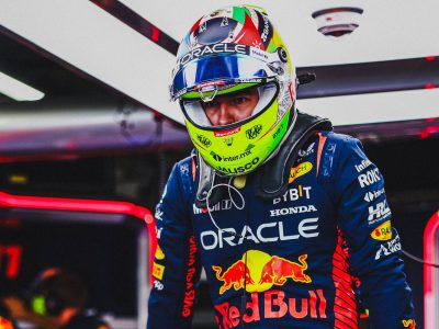 "Checo" Pérez choca y abandona el Gran Premio de Japón; Verstappen gana con facilidad