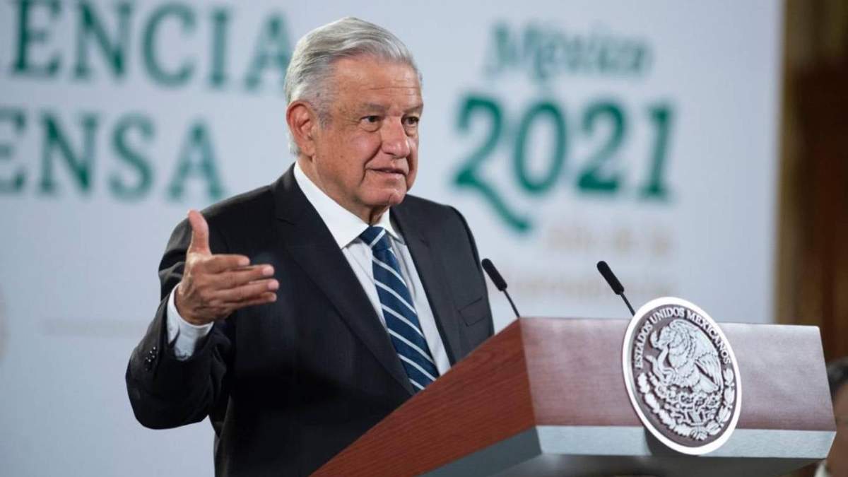 El presidente López Obrador en Palacio Nacional