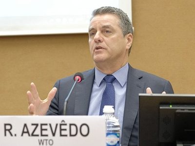 La OMC anticipa descenso en el comercio mundial por tensiones entre EU y China