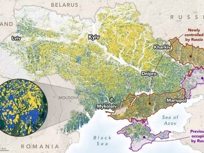 NASA: Rusia controla un 22% de las tierras de cultivo de Ucrania
