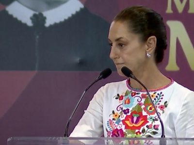 Sheinbaum asegura que la violencia contra las mujeres quedó atrás: "Abajo el machismo"