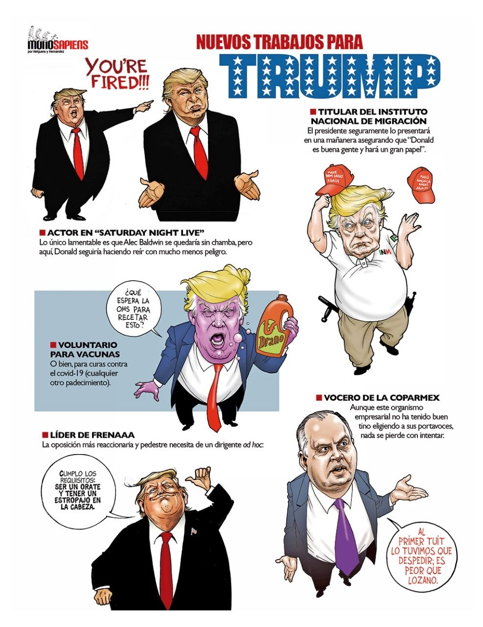monosapiens helguera hernandez donald trump carton opinion analisis