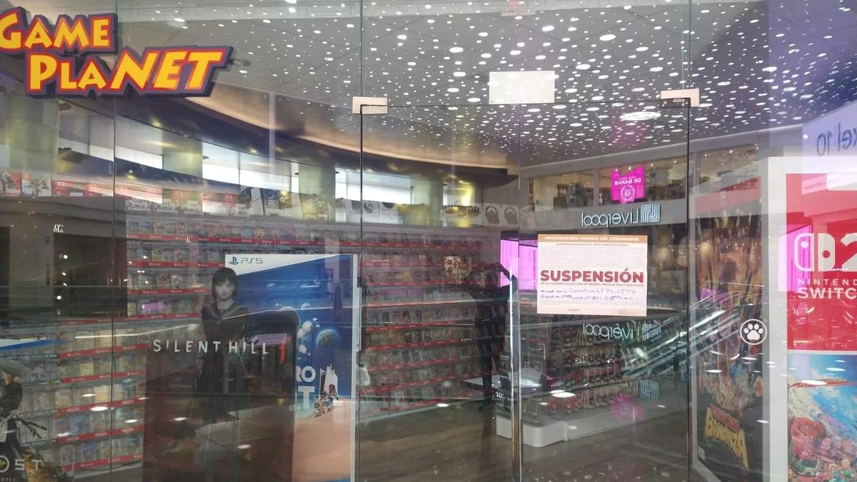 Sello de suspensión en Game Planet