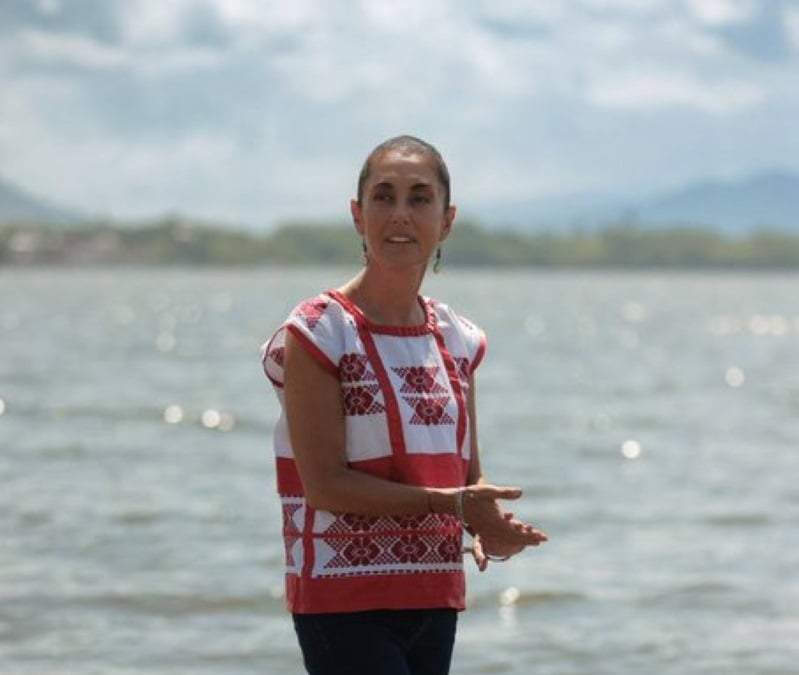 Claudia Sheinbaum, en Catemaco, Veracruz