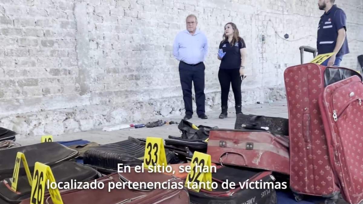 El fiscal Salvador González de los Santos en el rancho Izaguirre