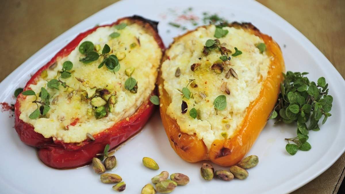 Morrones rellenos. Fuente: (Instagram)