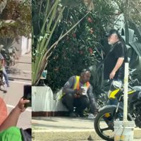 Protestan con huevazos en casa de extranjero que corrió a obrero por comer en la banqueta (VIDEOS)