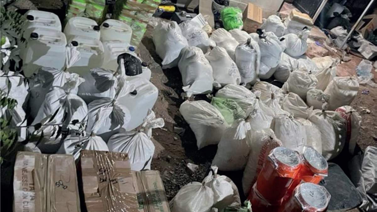 Parte de la droga asegurada en Sinaloa