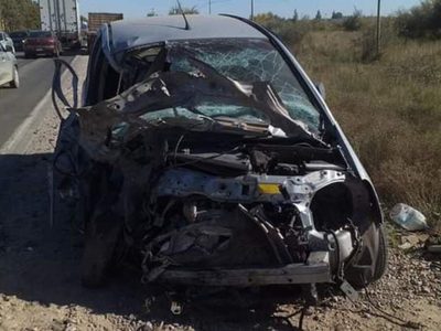 Sobre la ruta 151: ocurrió un brutal accidente de tránsito
