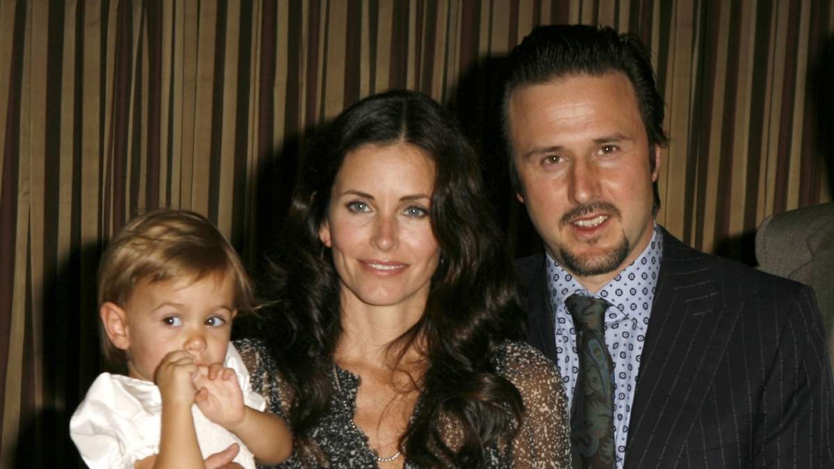 Courteney Cox, David y Coco Riley Arquette. Fuente: (Twitter)