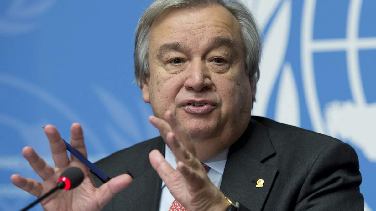 António Guterres, secretario general de la Organización de Naciones Unidas (ONU). Fuente: (Twitter)