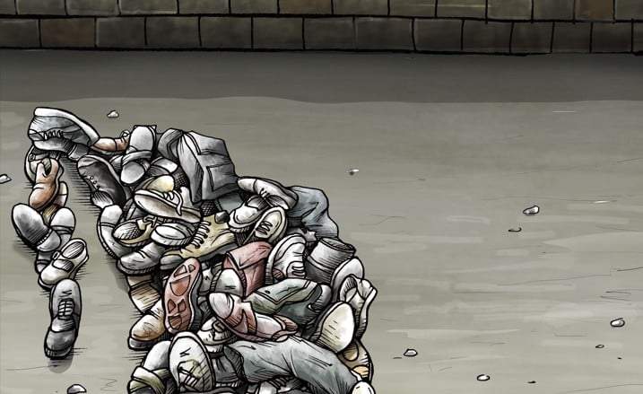Vista previa de "El hallazgo", cartón de José Antonio Rodríguez.