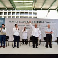 AMLO termina anticipadamente acto de salud en Veracruz para ver el partido del Tri