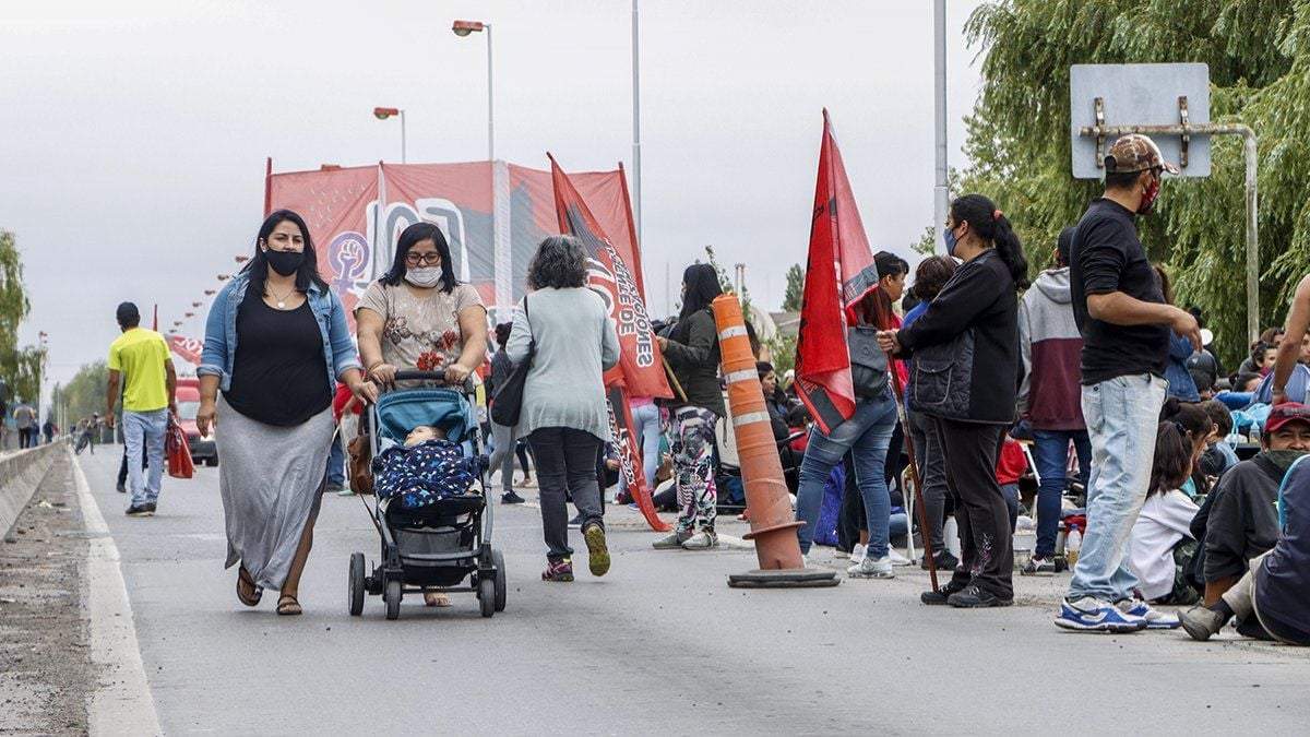 Manifestaciones en las rutas. Fuente: (Twitter)