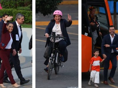 El debate comenzó desde la llegada: esto declararon Sheinbaun, Gálvez y Máynez (Video)