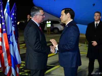 Marco Rubio llega a Israel en su primera visita oficial como secretario de Estado