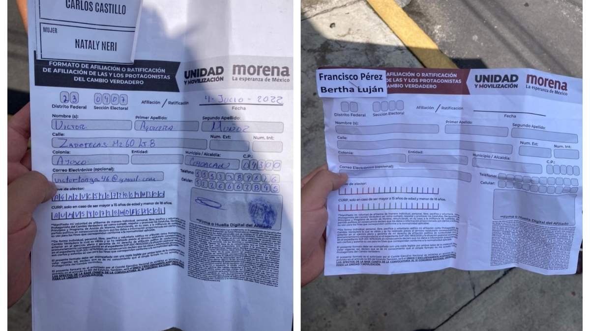 Documentos exhibidos por John Ackerman