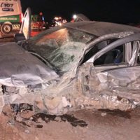 Dos camionetas chocaron de frente en la ruta 5, cerca de Rincón de los Sauces: cuatro heridos