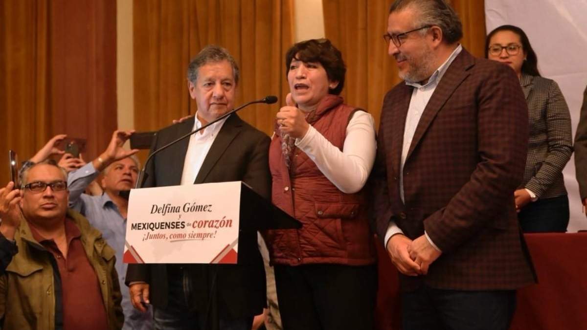 Higinio Martínez, Delfina Gómez y Horacio Duarte