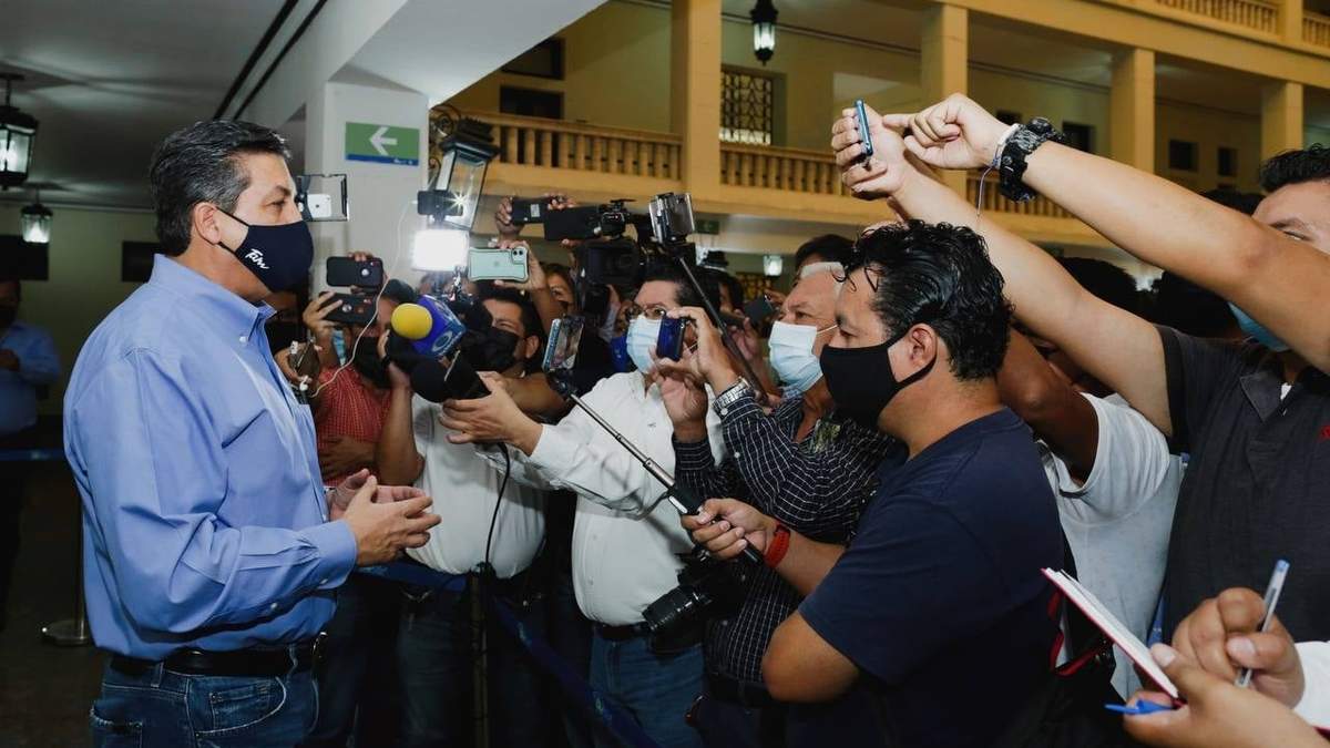 El gobernador de Tamaulipas en su reaparición el viernes 14