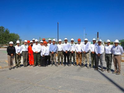 Supervisa CENAGAS, SEDENER y CENAM avances del Complejo Procesador de Gas Burgos en Reynosa