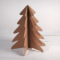 Con un pedazo de cartón, hacé estos arbolitos rústicos y muy chic para esta Navidad