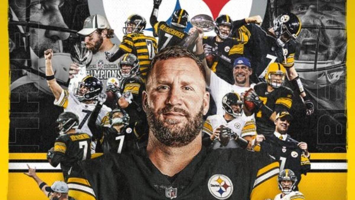 El QB de Steelers durante 18 temporadas Ben Roethlisberger