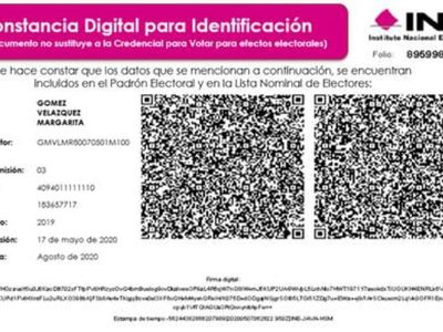 Constancias digitales validarán identidad de mexicanos con credencial de elector vencida: INE